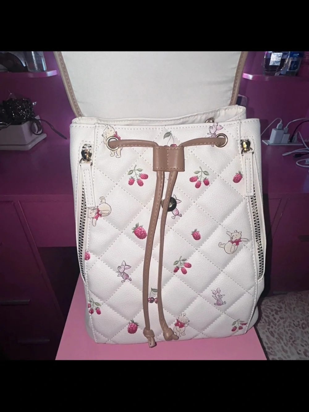 Disney Winnie The Pooh Quilted faux leather backpack New fall 2026
